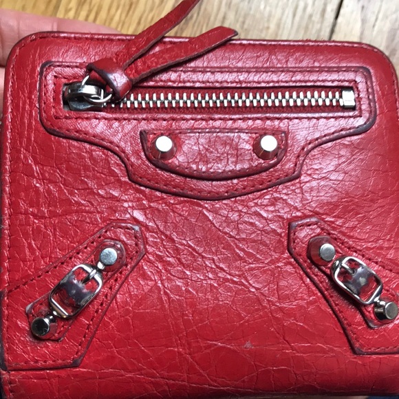 Authentic Balenciaga classic red wallet - Picture 7 of 8